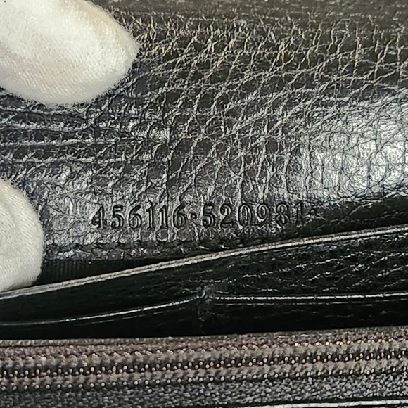 SOLD Gucci GG Marmont Long Wallet in Black - Picture 7 of 11